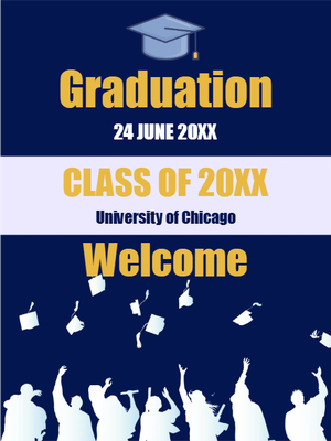 Custom Outdoor Yard Signs Multiple Sizes Class Of 20XX