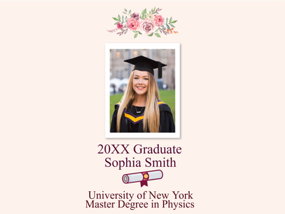 Custom Outdoor Yard Signs Multiple Sizes 20XX Graduate Smith