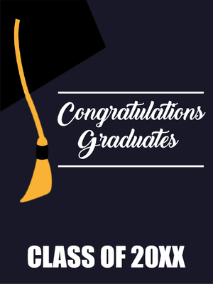 Custom Outdoor Yard Signs Multiple Sizes Congratulations Graduates