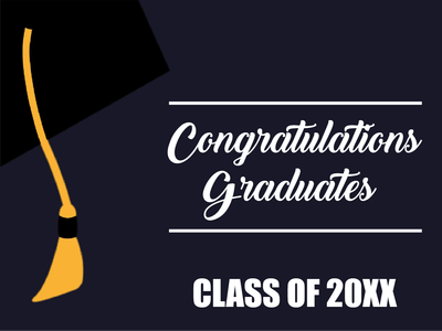 Custom Outdoor Yard Signs Multiple Sizes Congratulations Graduates