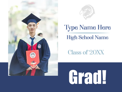 Custom Outdoor Yard Signs Multiple Sizes Grad