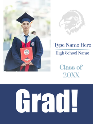 Custom Outdoor Yard Signs Multiple Sizes Grad