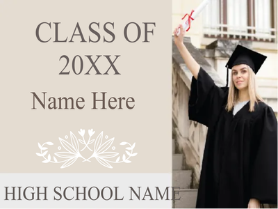 Custom Outdoor Yard Signs Multiple Sizes High School