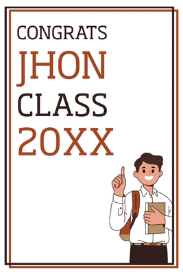 Custom Outdoor Yard Signs Multiple Sizes Congrats John