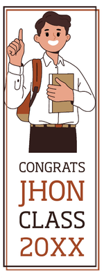 Custom Outdoor Yard Signs Multiple Sizes Congrats John