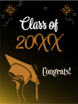Custom Outdoor Yard Signs Multiple Sizes Class of 20XX