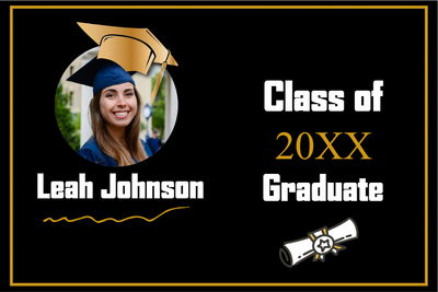 Custom Outdoor Yard Signs Multiple Sizes 20XX Graduate