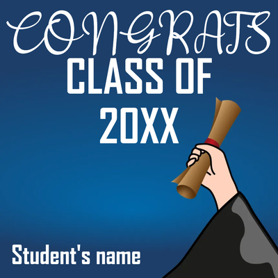 Custom Outdoor Yard Signs Multiple Sizes Diploma of Graduate