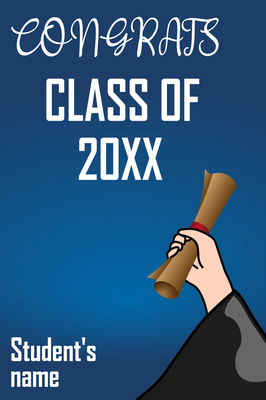 Custom Outdoor Yard Signs Multiple Sizes Diploma of Graduate