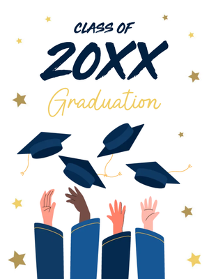 Custom Outdoor Yard Signs Multiple Sizes Class Of 20XX Graduation