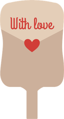 Custom Hand Fans Multiple Shapes Love