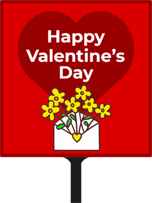 Custom Hand Fans Multiple Sizes Valentine Flowers