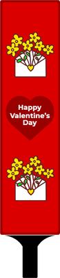 Custom Hand Fans Multiple Sizes Valentine Flowers