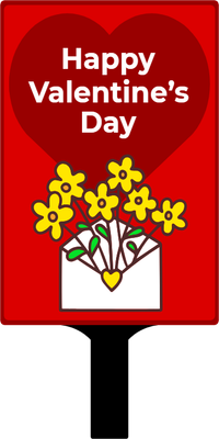 Custom Hand Fans Multiple Sizes Valentine Flowers
