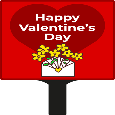 Custom Hand Fans Multiple Sizes Valentine Flowers