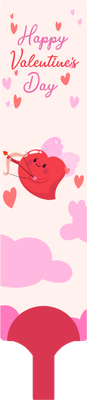 Custom Hand Fans Multiple Sizes Love heart
