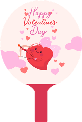 Custom Hand Fans Multiple Sizes Love heart