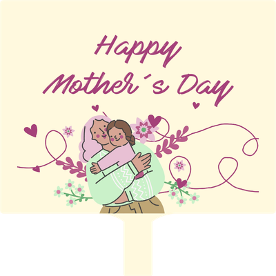 Custom Hand Fans Multiple Sizes Happy Mother's Day