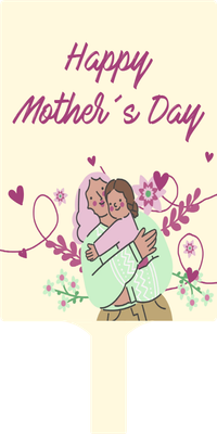 Custom Hand Fans Multiple Sizes Happy Mother's Day