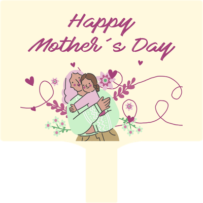 Custom Hand Fans Multiple Sizes Happy Mother's Day