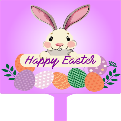 Custom Hand Fans Multiple Sizes Easter Purple