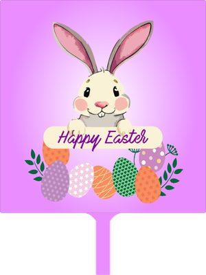 Custom Hand Fans Multiple Sizes Easter Purple