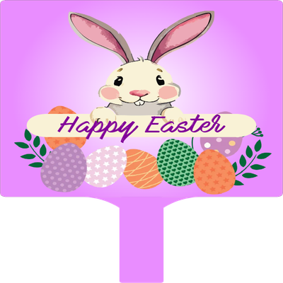 Custom Hand Fans Multiple Sizes Easter Purple