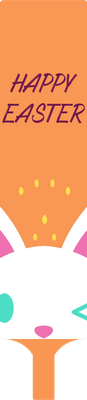 Custom Hand Fans Multiple Sizes Orange Easter