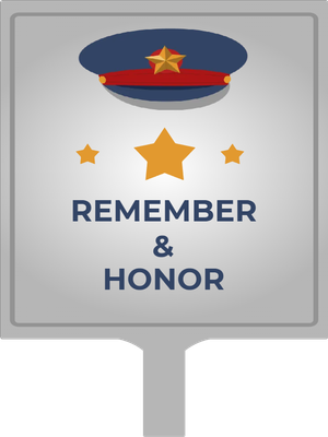 Custom Hand Fans Multiple Sizes Remember & Honor