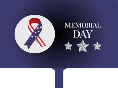 Custom Hand Fans Multiple Sizes Memorial Day Freedom