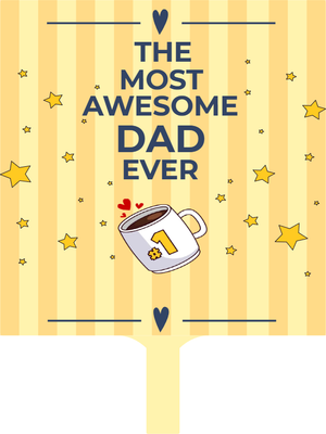 Custom Hand Fans The Most Awesome Dad