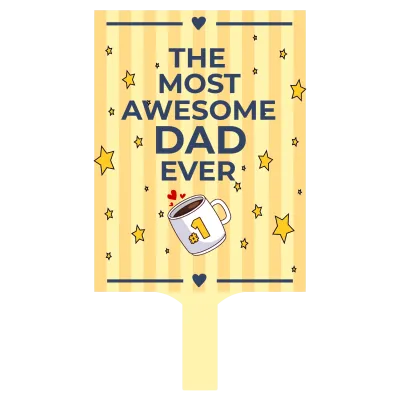 Custom Hand Fans The Most Awesome Dad