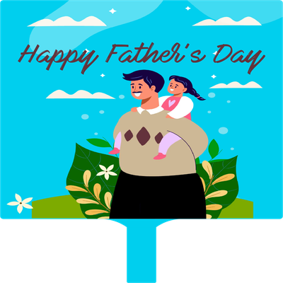 Custom Hand Fans Multiple Sizes Happy Father's Day