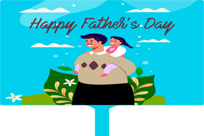 Custom Hand Fans Multiple Sizes Happy Father's Day
