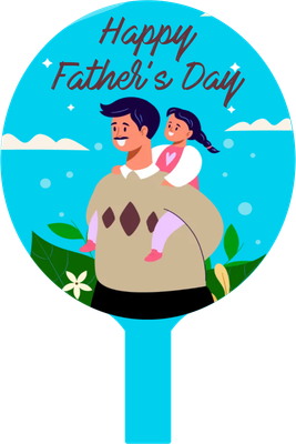Custom Hand Fans Multiple Sizes Happy Father's Day