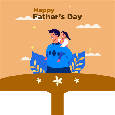 Custom Hand Fans Multiple Sizes Happy Father's Day Sign