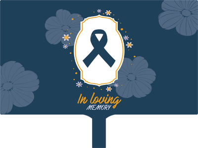 Custom Hand Fans Multiple Sizes In Loving Memories