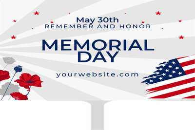 Custom Hand Fans Multiple Sizes Honor Memorial Day Tribute