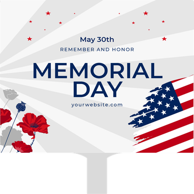 Custom Hand Fans Multiple Sizes Honor Memorial Day Tribute