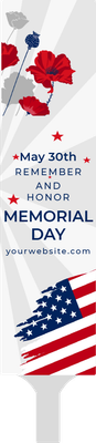 Custom Hand Fans Multiple Sizes Honor Memorial Day Tribute