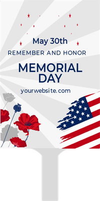 Custom Hand Fans Multiple Sizes Honor Memorial Day Tribute