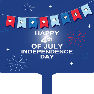 Custom Hand Fans Multiple Sizes Fourth of July