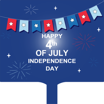 Custom Hand Fans Multiple Sizes Fourth of July