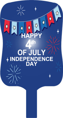 Custom Hand Fans Multiple Sizes Fourth of July