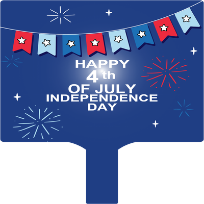 Custom Hand Fans Multiple Sizes Fourth of July