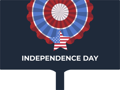 Custom Hand Fans Multiple Sizes Independence Day