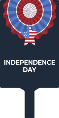 Custom Hand Fans Multiple Sizes Independence Day