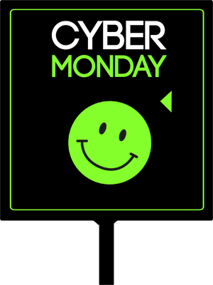 Custom Hand Fans Multiple Sizes Cyber Smile