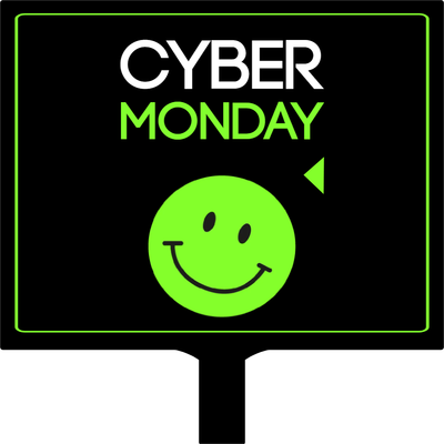 Custom Hand Fans Multiple Sizes Cyber Smile