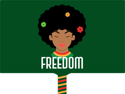 Custom Hand Fans Multiple Sizes Freedom Day